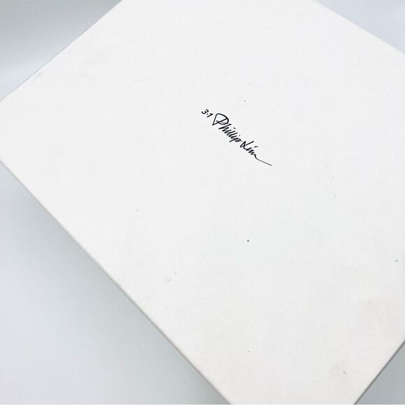 NWT 3.1 Phillip Lim Salma Glitter Platform Leather Sandals in Mint Blue 9.5 39.5 - Picture 8 of 8